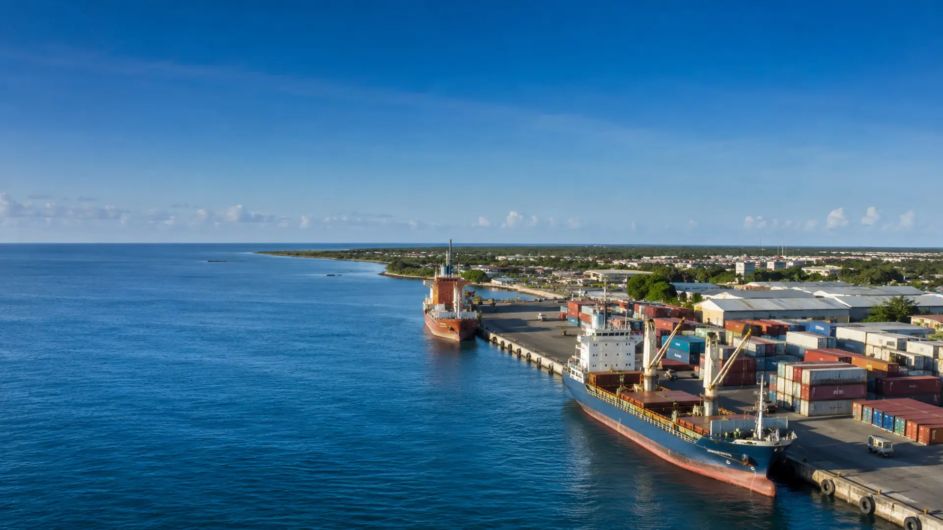Kismayo port and city